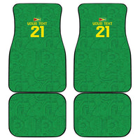 Golden Jaguars Fan Pride Custom Car Mats Support Green Gold and Glory - Wonder Print Shop