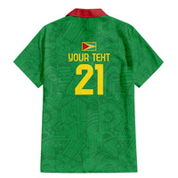 Golden Jaguars Fan Pride Custom Family Matching Mermaid Dress and Hawaiian Shirt Support Green Gold and Glory - Wonder Print Shop