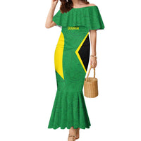 Golden Jaguars Fan Pride Custom Family Matching Mermaid Dress and Hawaiian Shirt Support Green Gold and Glory - Wonder Print Shop