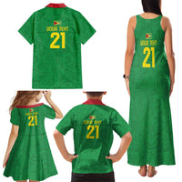 Golden Jaguars Fan Pride Custom Family Matching Tank Maxi Dress and Hawaiian Shirt Support Green Gold and Glory - Wonder Print Shop