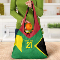 Golden Jaguars Fan Pride Custom Grocery Bag Support Green Gold and Glory - Wonder Print Shop