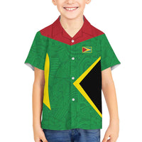 Golden Jaguars Fan Pride Custom Kid Hawaiian Shirt Support Green Gold and Glory - Wonder Print Shop