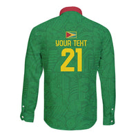 Golden Jaguars Fan Pride Custom Long Sleeve Button Shirt Support Green Gold and Glory - Wonder Print Shop