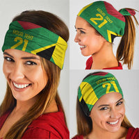 Golden Jaguars Fan Pride Custom Neck Gaiter Support Green Gold and Glory - Wonder Print Shop