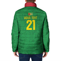Golden Jaguars Fan Pride Custom Padded Jacket Support Green Gold and Glory - Wonder Print Shop