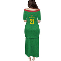 Golden Jaguars Fan Pride Custom Puletasi Support Green Gold and Glory - Wonder Print Shop