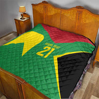 Golden Jaguars Fan Pride Custom Quilt Support Green Gold and Glory - Wonder Print Shop