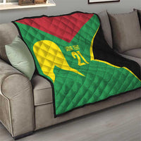 Golden Jaguars Fan Pride Custom Quilt Support Green Gold and Glory - Wonder Print Shop