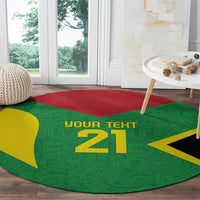 Golden Jaguars Fan Pride Custom Round Carpet Support Green Gold and Glory - Wonder Print Shop