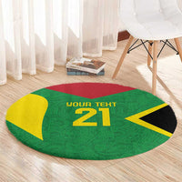 Golden Jaguars Fan Pride Custom Round Carpet Support Green Gold and Glory - Wonder Print Shop