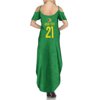 Golden Jaguars Fan Pride Custom Summer Maxi Dress Support Green Gold and Glory - Wonder Print Shop