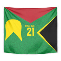 Golden Jaguars Fan Pride Custom Tapestry Support Green Gold and Glory - Wonder Print Shop