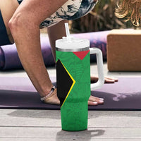 Golden Jaguars Fan Pride Custom Tumbler With Handle Support Green Gold and Glory - Wonder Print Shop