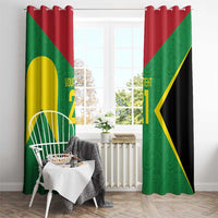 Golden Jaguars Fan Pride Custom Window Curtain Support Green Gold and Glory - Wonder Print Shop