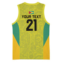 Golden Jaguars Football Custom Basketball Jersey Proud of Guyana - Wonder Print Shop