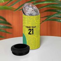 Golden Jaguars Football Custom 4 in 1 Can Cooler Tumbler Proud of Guyana - Wonder Print Shop