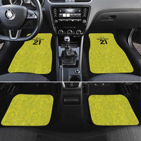 Golden Jaguars Football Custom Car Mats Proud of Guyana - Wonder Print Shop