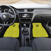 Golden Jaguars Football Custom Car Mats Proud of Guyana - Wonder Print Shop