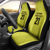 Golden Jaguars Football Custom Car Seat Cover Proud of Guyana - Wonder Print Shop