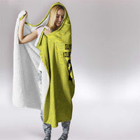 Golden Jaguars Football Custom Hooded Blanket Proud of Guyana - Wonder Print Shop