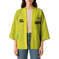 Golden Jaguars Football Custom Kimono Proud of Guyana - Wonder Print Shop