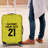 Golden Jaguars Football Custom Luggage Cover Proud of Guyana - Wonder Print Shop