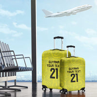 Golden Jaguars Football Custom Luggage Cover Proud of Guyana - Wonder Print Shop