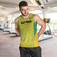 Golden Jaguars Football Custom Men Tank Top Proud of Guyana - Wonder Print Shop