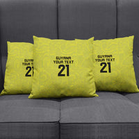 Golden Jaguars Football Custom Pillow Cover Proud of Guyana - Wonder Print Shop