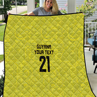 Golden Jaguars Football Custom Quilt Proud of Guyana - Wonder Print Shop