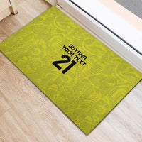 Golden Jaguars Football Custom Rubber Doormat Proud of Guyana - Wonder Print Shop