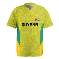 Golden Jaguars Football Custom Rugby Jersey Proud of Guyana - Wonder Print Shop