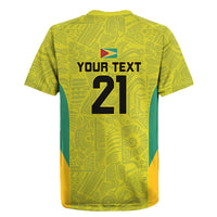 Golden Jaguars Football Custom Rugby Jersey Proud of Guyana - Wonder Print Shop