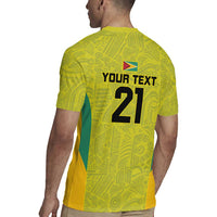 Golden Jaguars Football Custom Rugby Jersey Proud of Guyana - Wonder Print Shop