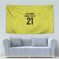 Golden Jaguars Football Custom Tapestry Proud of Guyana - Wonder Print Shop