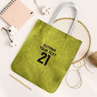 Golden Jaguars Football Custom Tote Bag Proud of Guyana - Wonder Print Shop