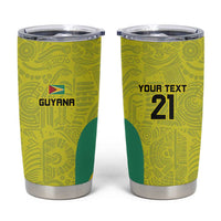 Golden Jaguars Football Custom Tumbler Cup Proud of Guyana - Wonder Print Shop