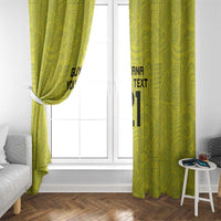 Golden Jaguars Football Custom Window Curtain Proud of Guyana - Wonder Print Shop