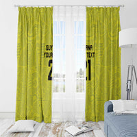 Golden Jaguars Football Custom Window Curtain Proud of Guyana - Wonder Print Shop