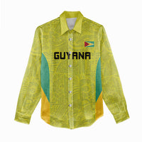 Golden Jaguars Football Custom Women Casual Shirt Proud of Guyana - Wonder Print Shop