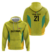 Golden Jaguars Football Custom Zip Hoodie Proud of Guyana - Wonder Print Shop