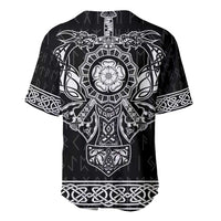Vikings from Yorkshire Baseball Jersey Black Spirit of Jorvik - Wonder Print Shop