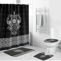 Vikings from Yorkshire Bathroom Set Black Spirit of Jorvik - Wonder Print Shop