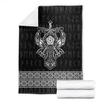Vikings from Yorkshire Blanket Black Spirit of Jorvik - Wonder Print Shop