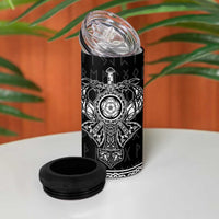Vikings from Yorkshire 4 in 1 Can Cooler Tumbler Black Spirit of Jorvik - Wonder Print Shop