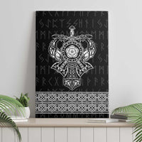Vikings from Yorkshire Canvas Wall Art Black Spirit of Jorvik - Wonder Print Shop