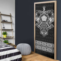 Vikings from Yorkshire Door Cover Black Spirit of Jorvik - Wonder Print Shop