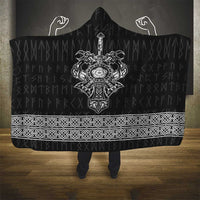 Vikings from Yorkshire Hooded Blanket Black Spirit of Jorvik - Wonder Print Shop