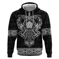 Vikings from Yorkshire Hoodie Black Spirit of Jorvik - Wonder Print Shop