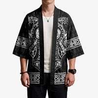 Vikings from Yorkshire Kimono Black Spirit of Jorvik - Wonder Print Shop